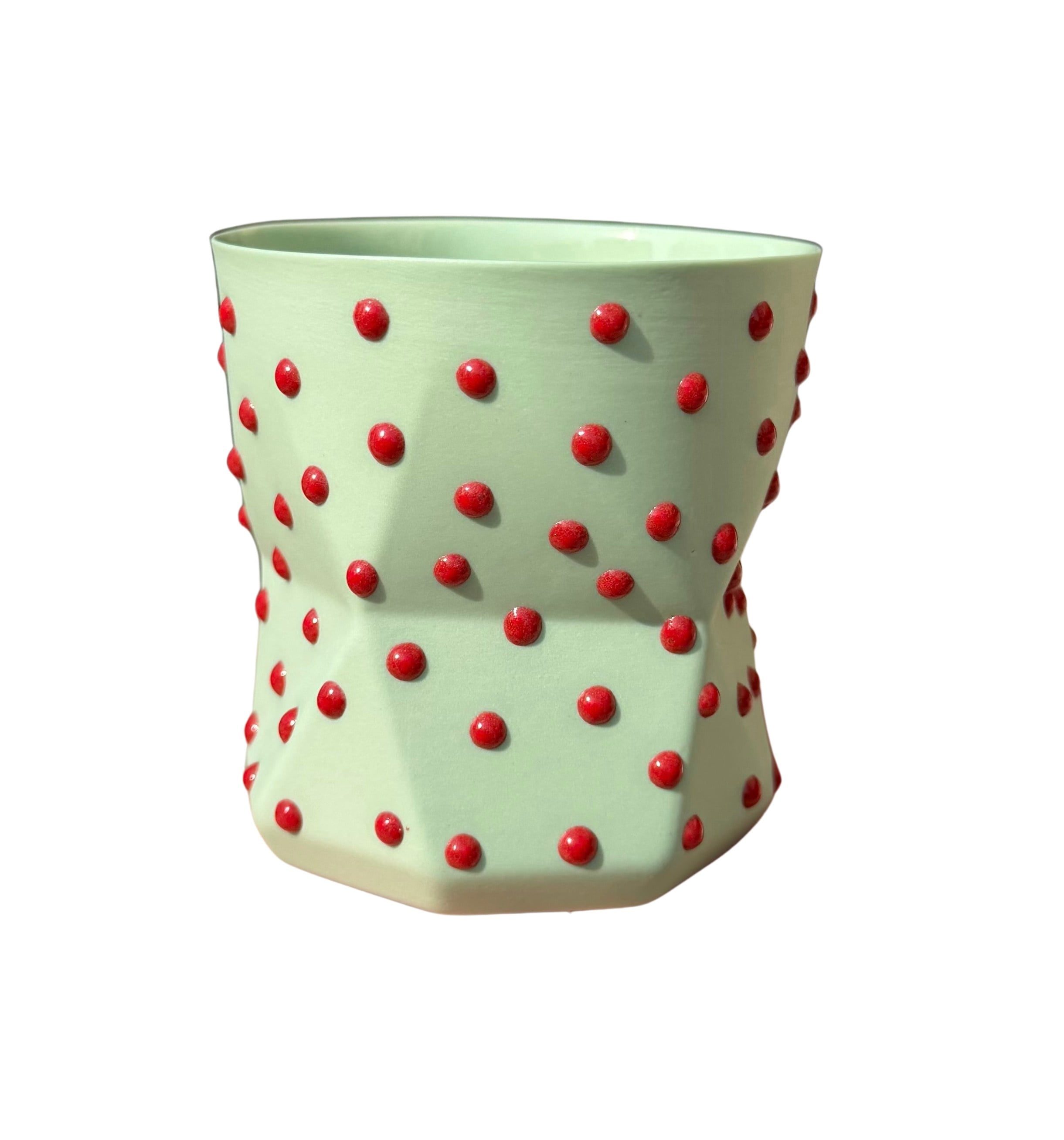OTTO- MINT/SCARLET PORSELEN BARDAK