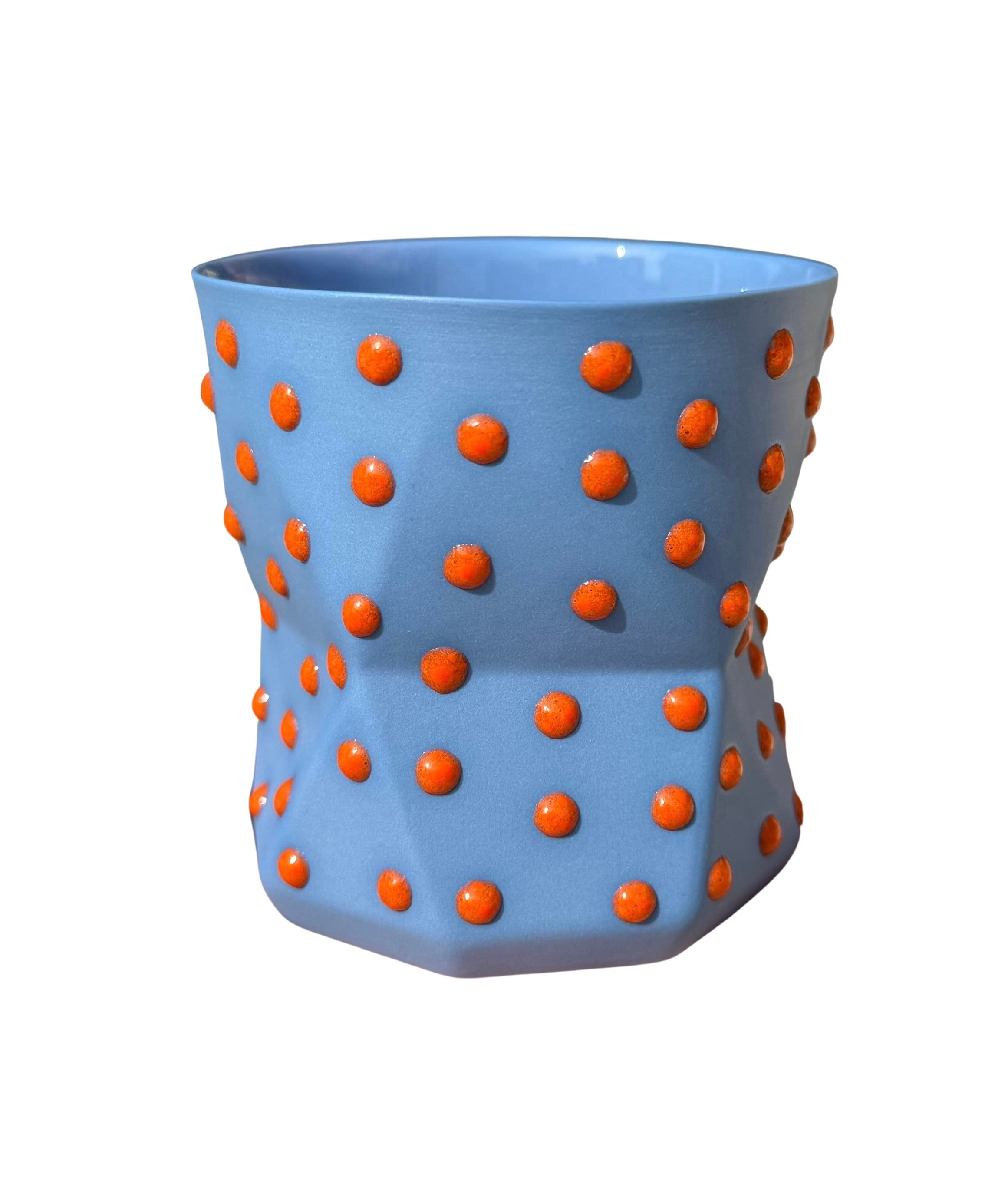 OTTO-OCEAN BLUE/ORANGE  PORSELEN BARDAK