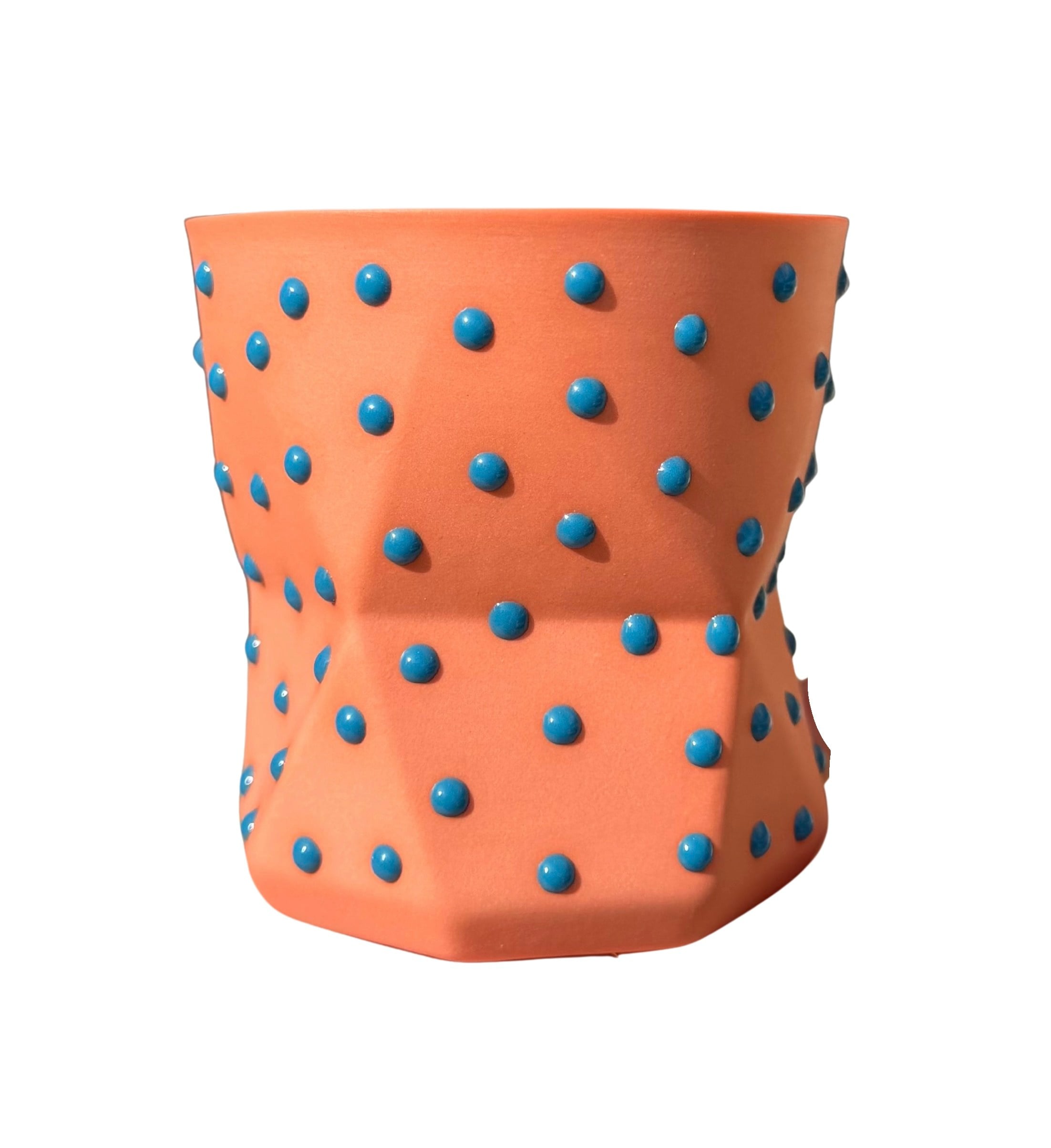 OTTO-ORANGE/SKY BLUE  PORSELEN BARDAK