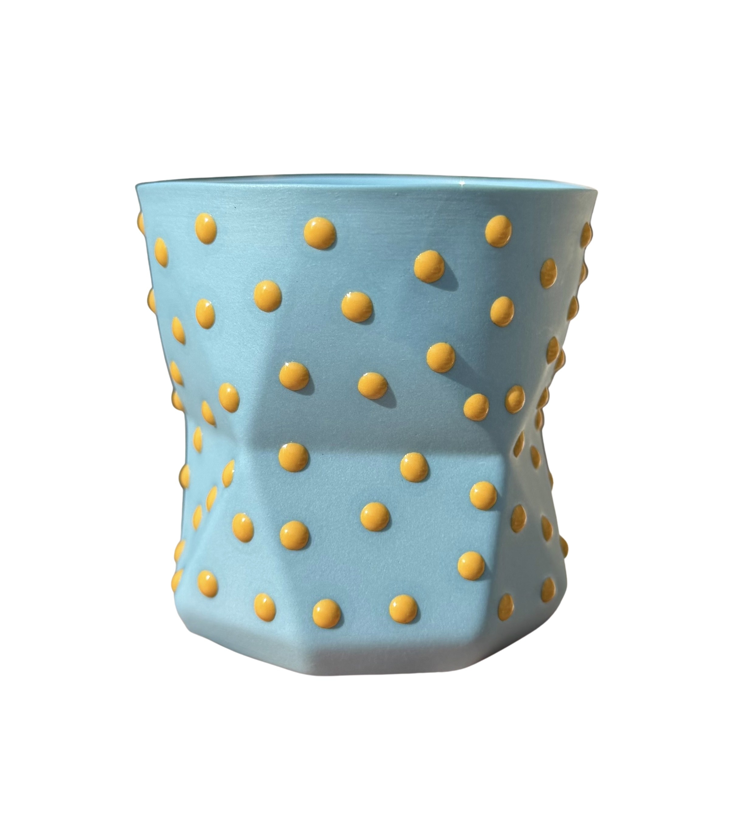 OTTO-SKY BLUE/HIONEY MUSTARD  PORSELEN BARDAK