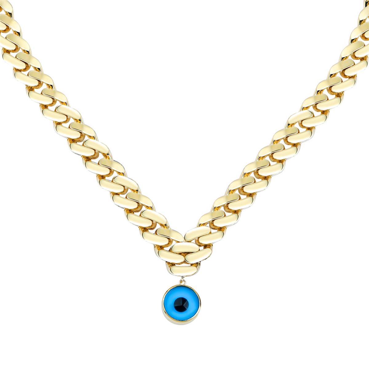 Altın Göz Bebeğim Kolye