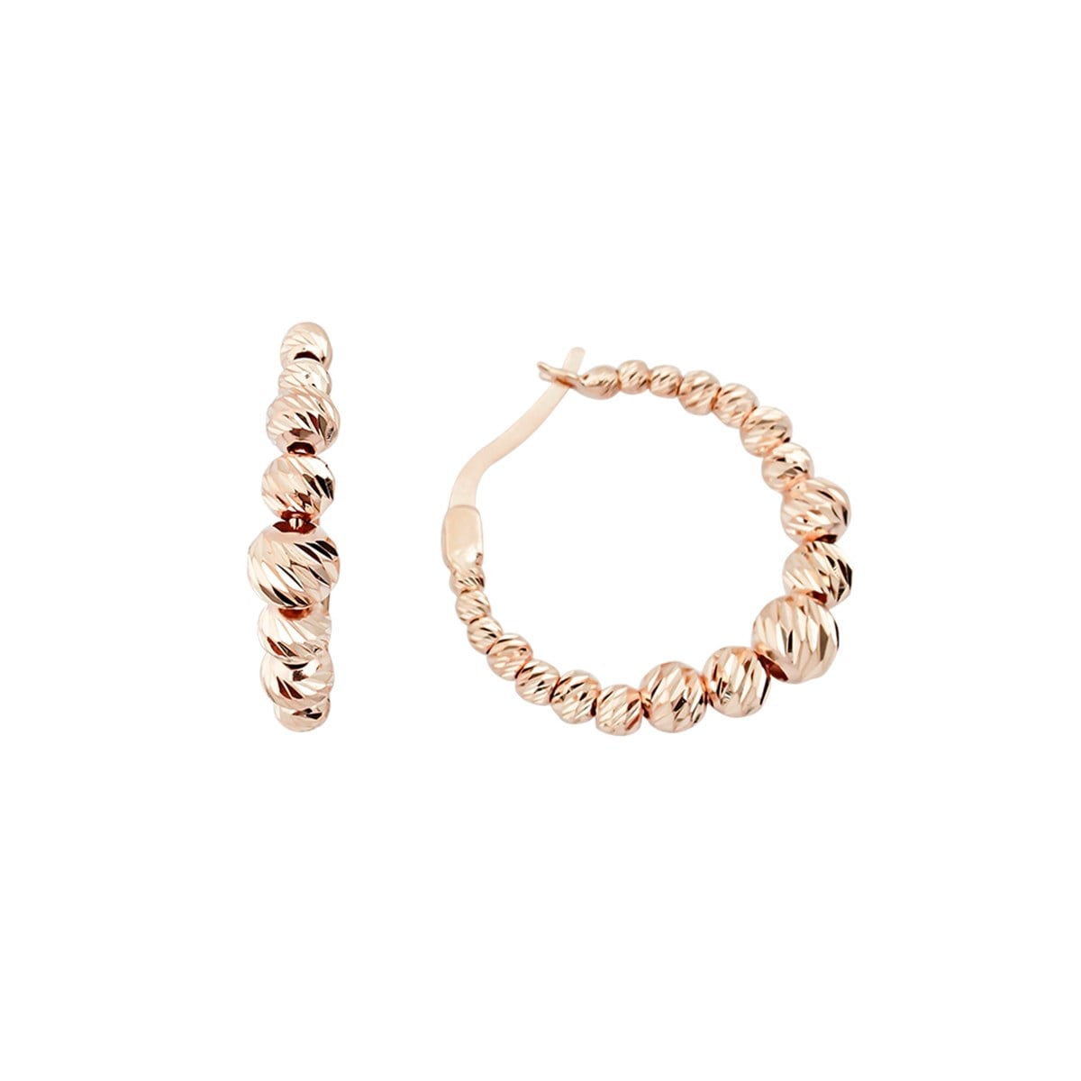 Süzme Top Top Halka Küpe