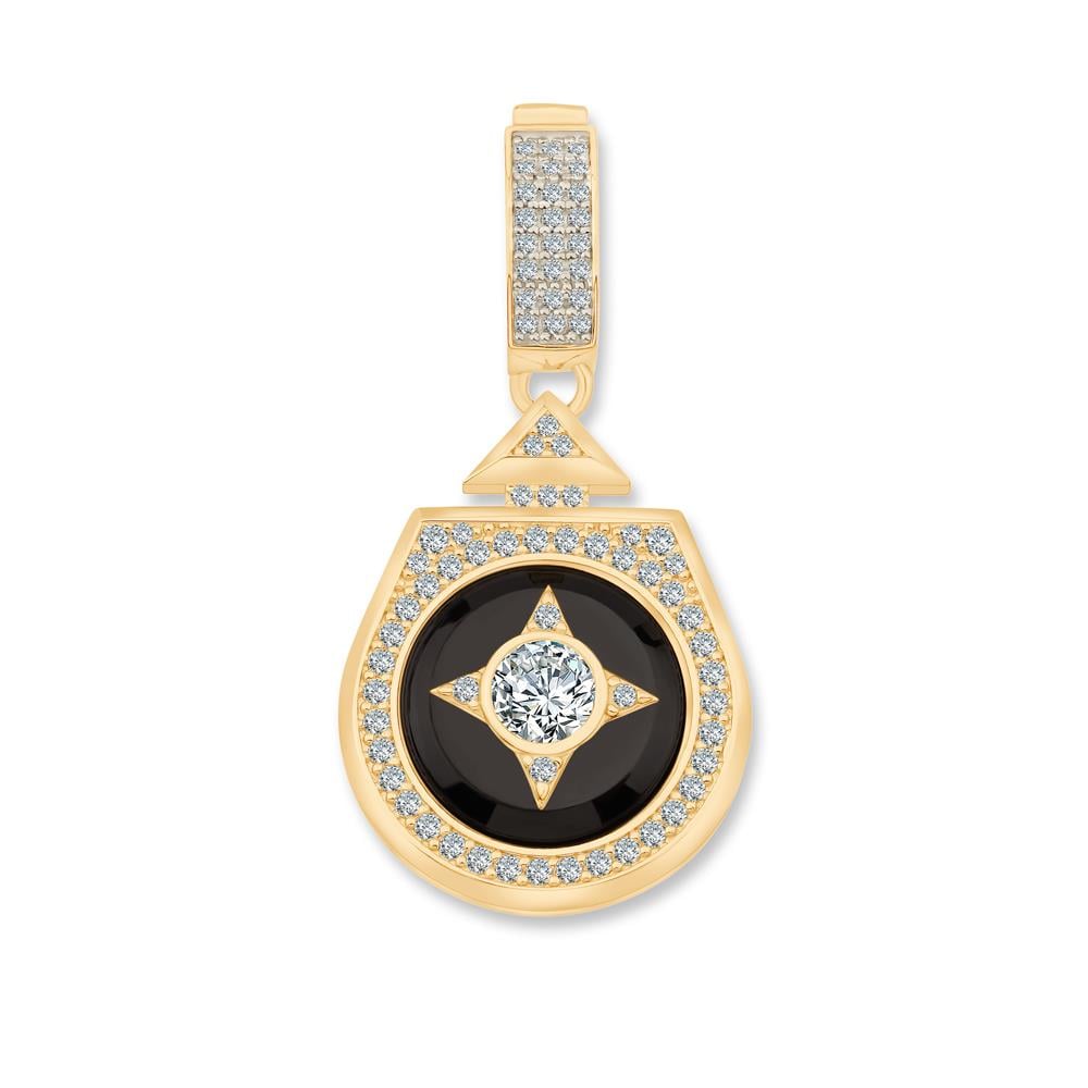 Beş Taşlı Madalyon Charm