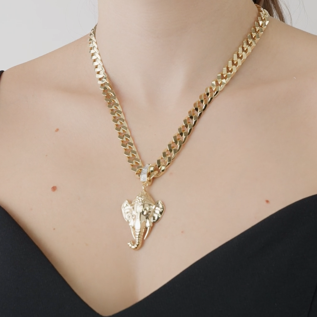 Fil Kolye Ucu Charm