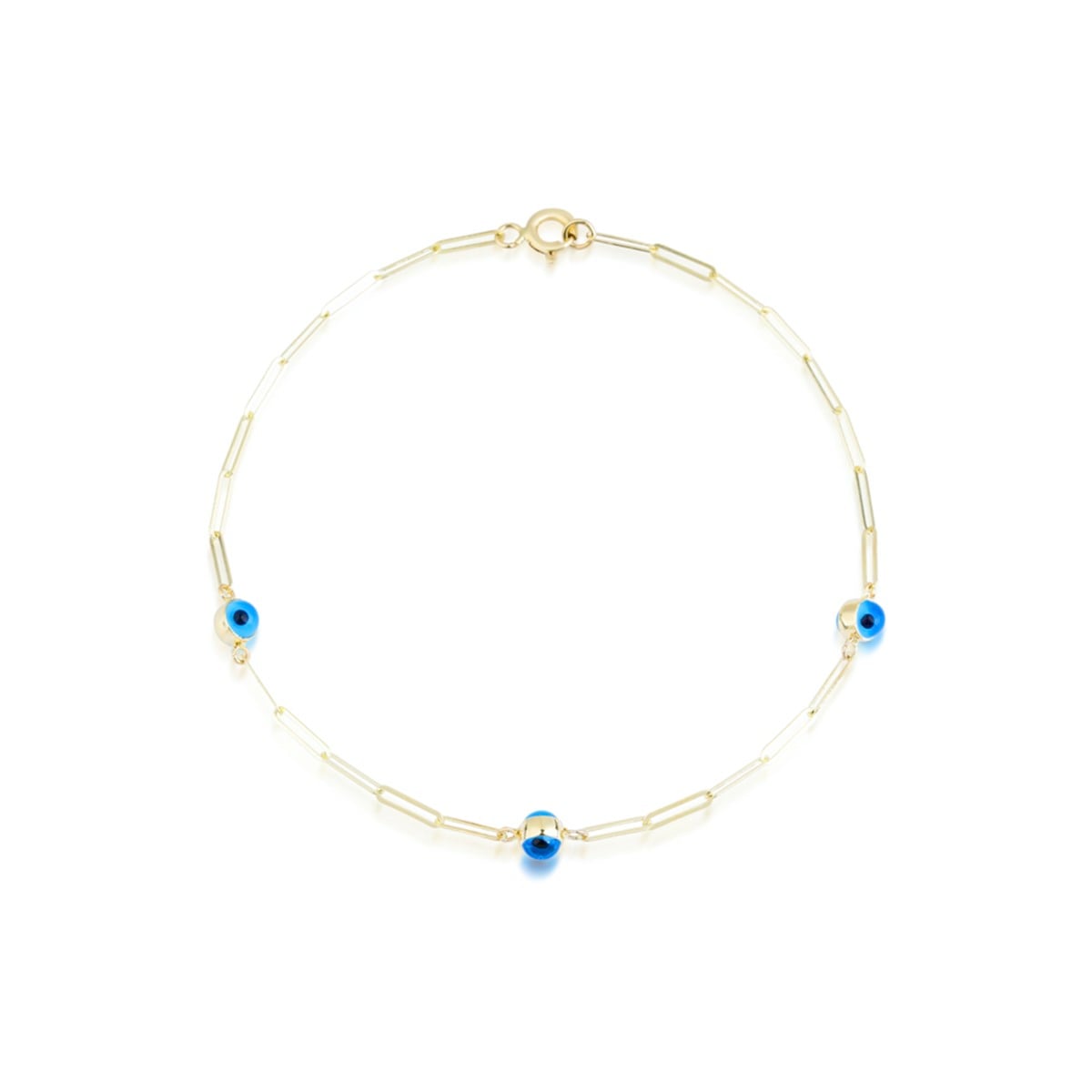 Göz Boncuklu 14 Ayar Altın Bileklik