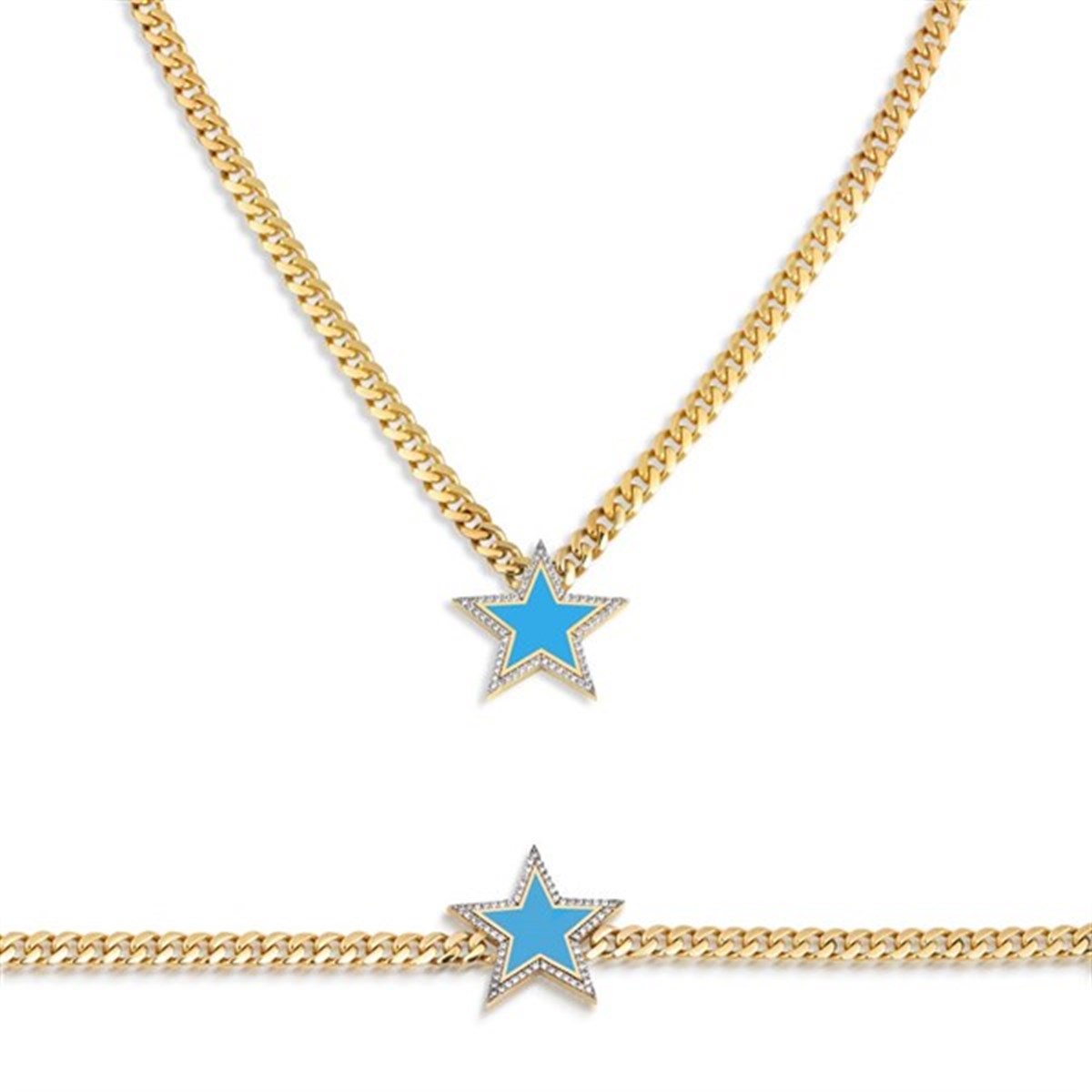 Mavi Mineli Yıldız Gurmet Set