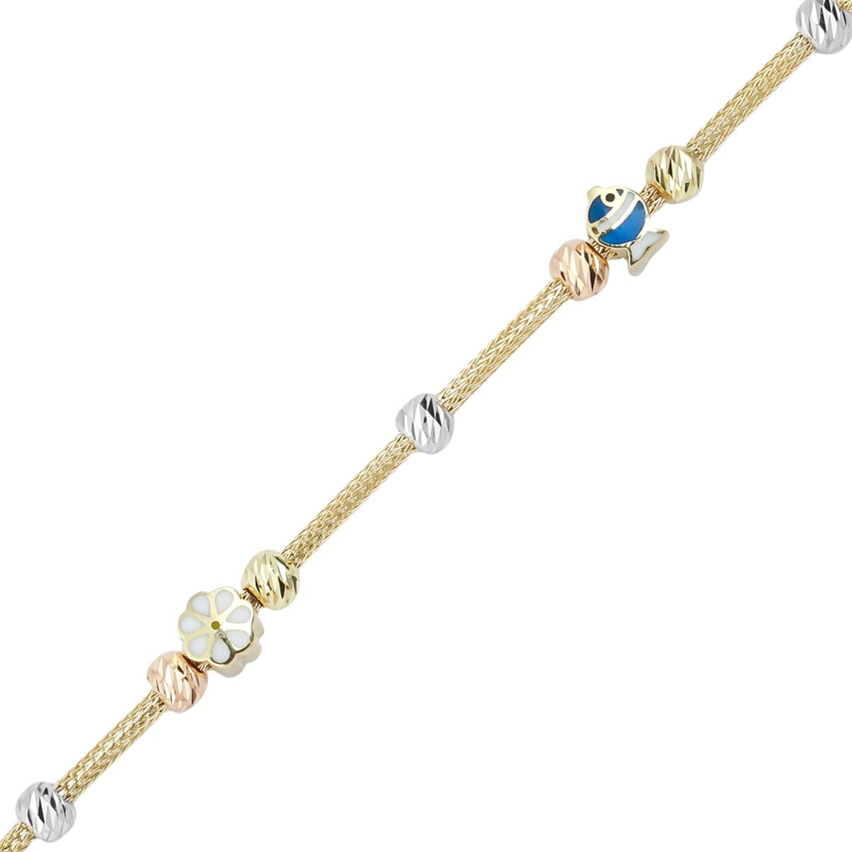 Balık Mineli Çocuk Bilekliği