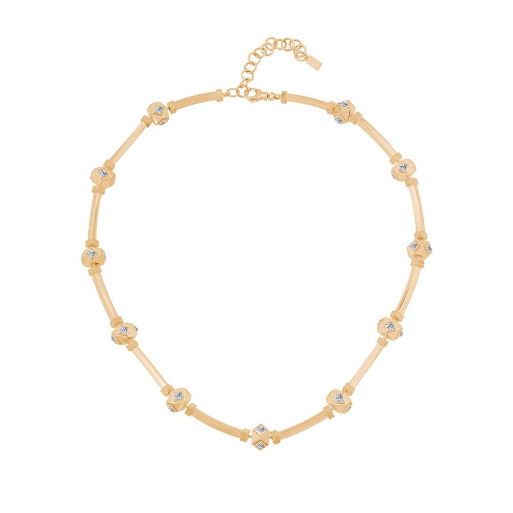 Taşlı Silindir Kolye