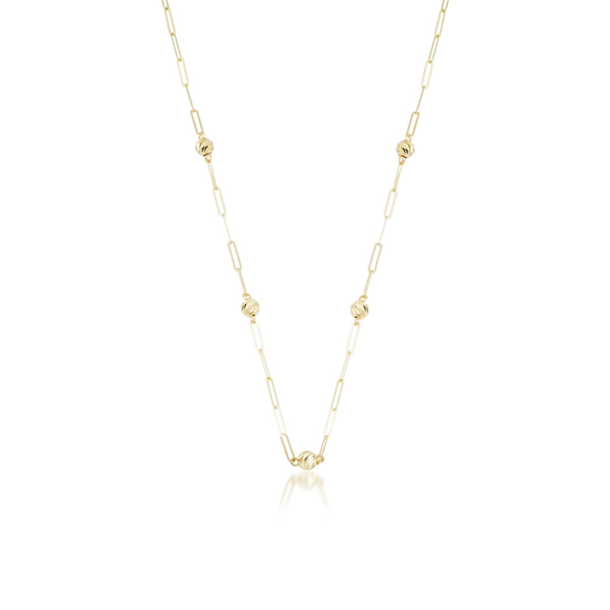 Top Top Altın Zincir Kolye