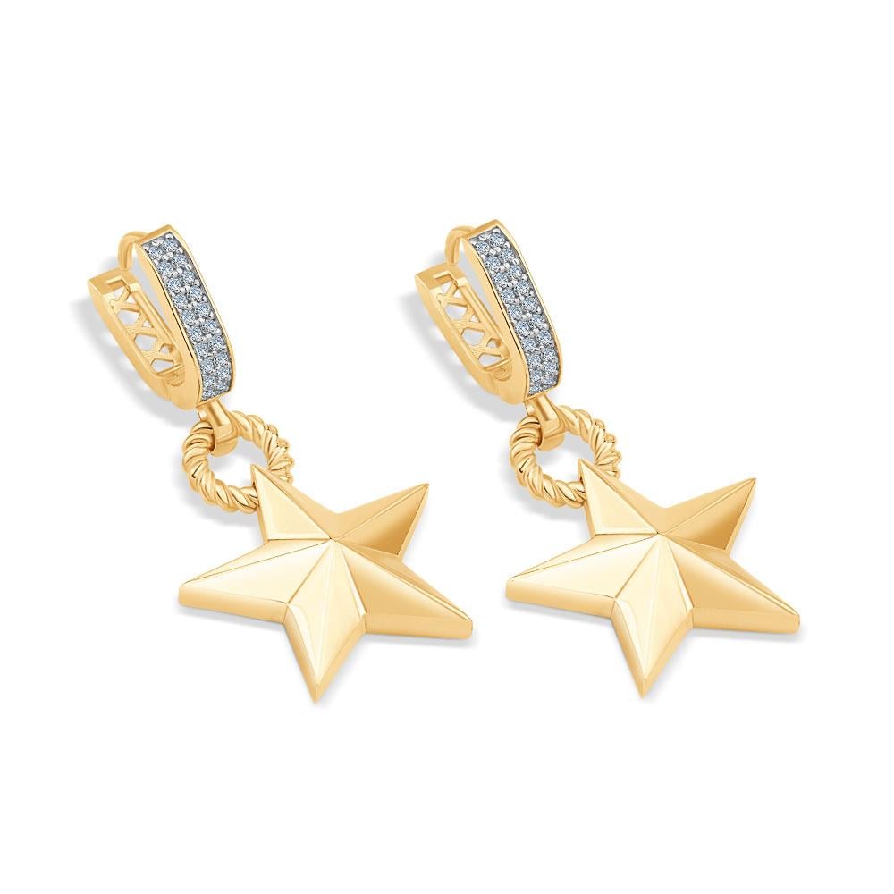 Yıldız Altın Küpe