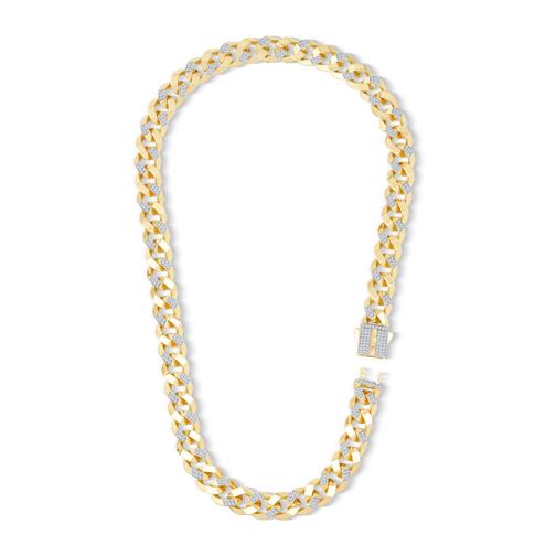 13mm Altın Taşlı Gurmet Zincir