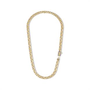 7mm Altın Taşlı Gurmet Zincir