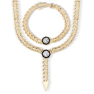 7mm Taşlı Altın Gurmet Set