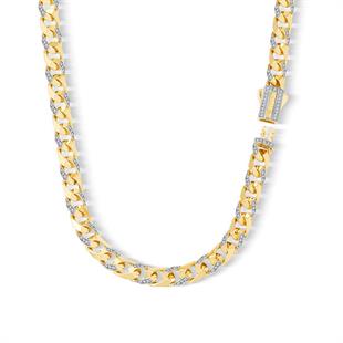 7mm Taşlı Piramit Gurmet Zincir