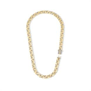 9mm Altın Taşlı Gurmet Zincir