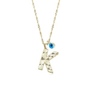 Altın K Harf Kolye