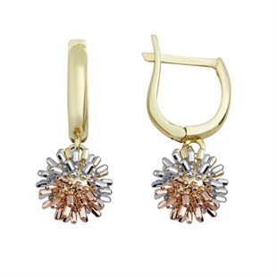 Altın Trend Top Küpe