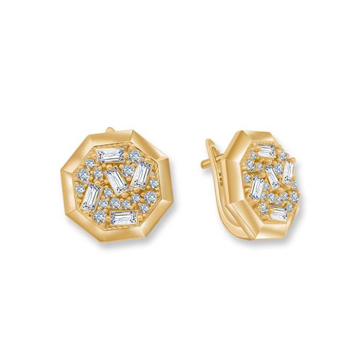 Baget Taşlı Trend Küpe