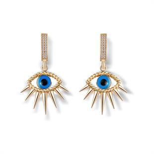 Göz Sallantılı Altın Küpe