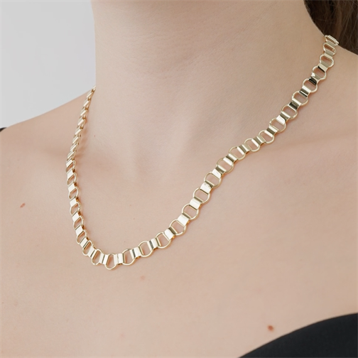 Halka Zincir Altın Kolye