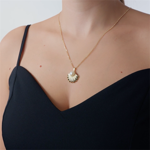İstiridye Tasarım Kolye
