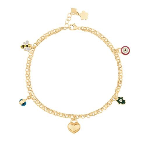 Kalp Şans Altın Halhal