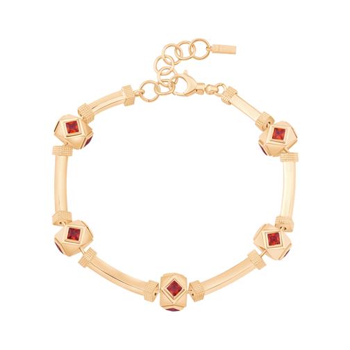 Kare Taşlı Silindir Bileklik