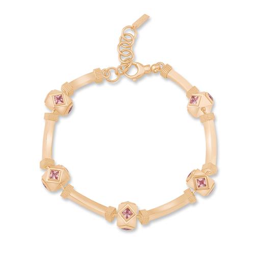 Kare Taşlı Silindir Bileklik