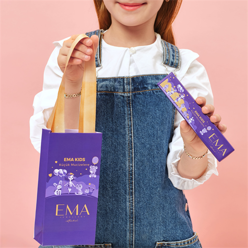 Mavi Çiçek Çocuk Küpe