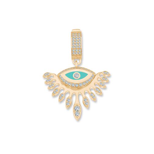 Mineli Taşlı Göz Charm