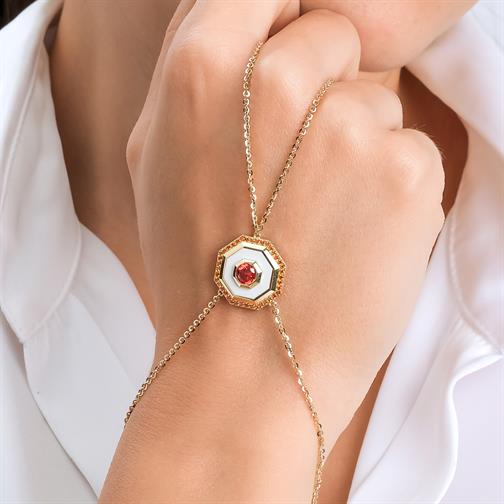 Mineli Turuncu Taşlı Şahmeran 