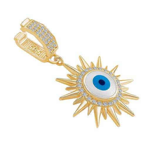 Nazar Boncuklu Güneş Charm