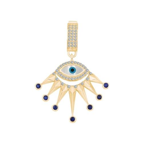 Pembe Taşlı Nazar Göz Charm