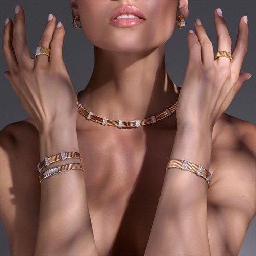 Rose Gold Taşlı Carmenta Bileklik