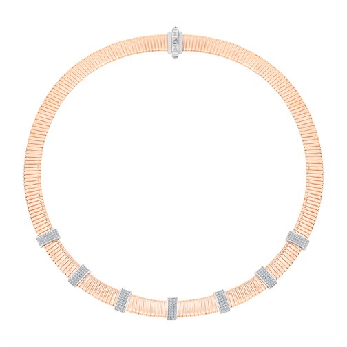 Rose Gold Taşlı Carmenta Kolye