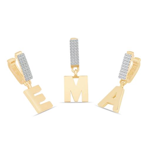 Sallantılı Harf 9mm Bileklik Charm