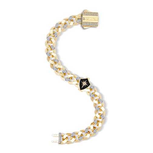 Siyah Kalkan 9mm Bileklik Charm