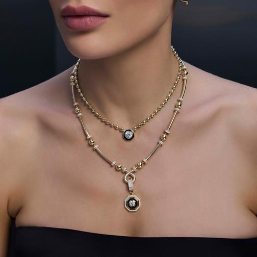 Tasarım Silindir Kolye 