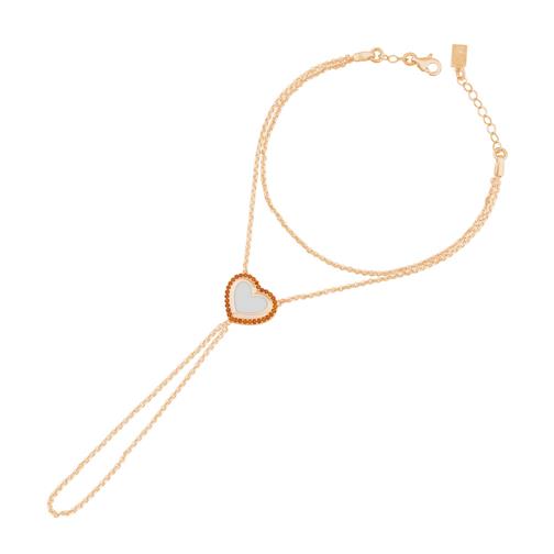 Turuncu Taşlı Kalp Şahmeran 