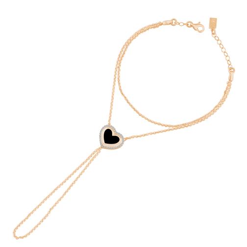 Turuncu Taşlı Kalp Şahmeran 