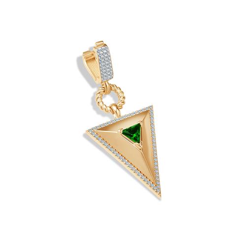 Zümrüt Pramit Kolye Ucu Charm