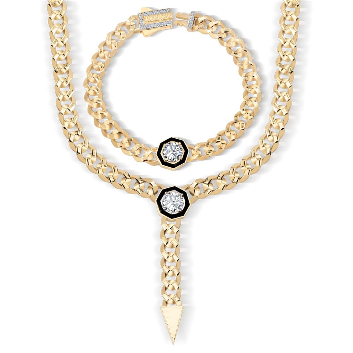 7mm Taşlı Altın Gurmet Set