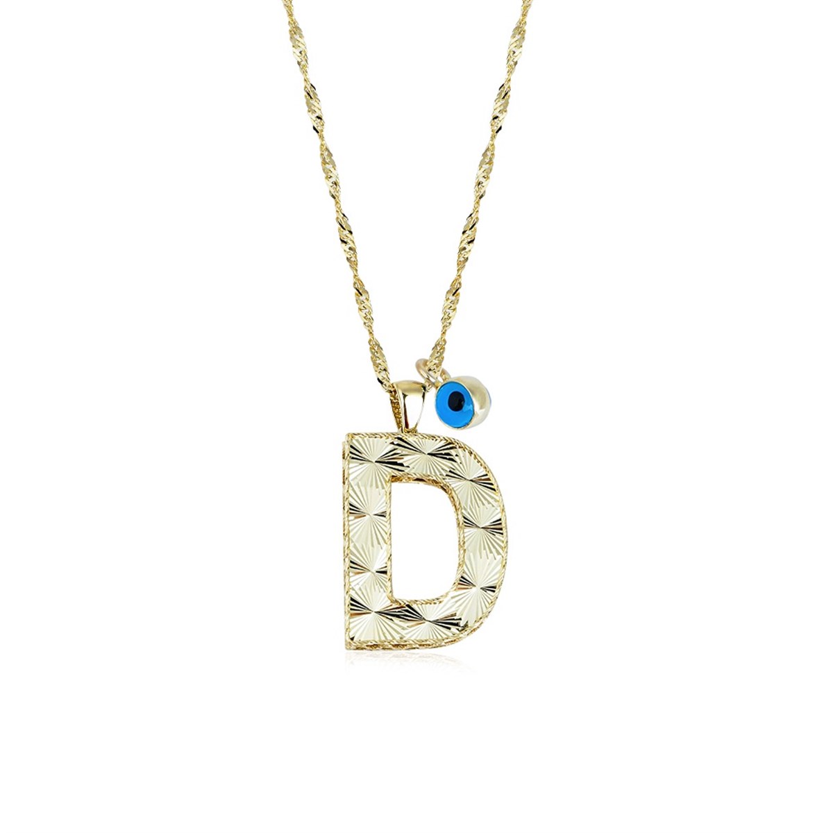 Altın D Harf Kolye - EMA Jewellery