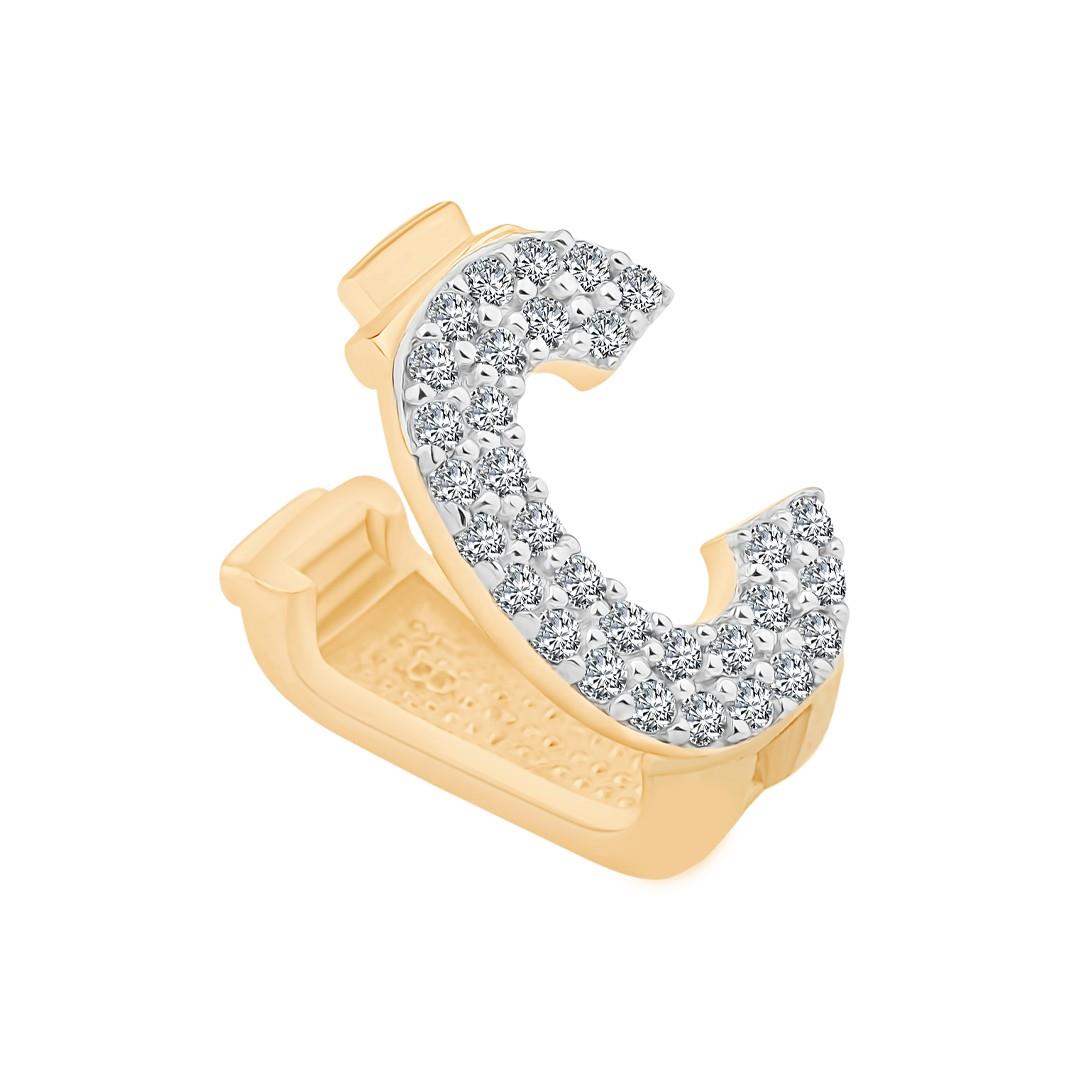 C Harf 9mm Bileklik Charm