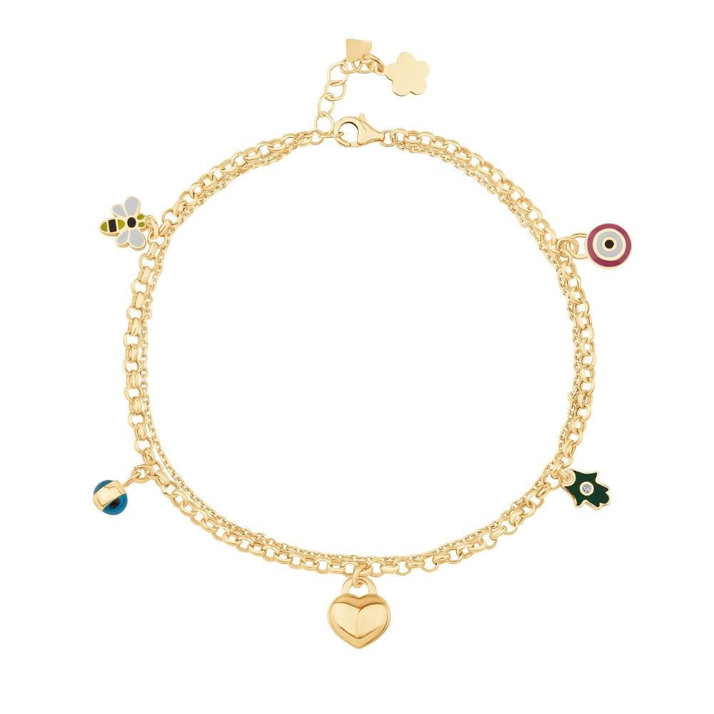 Kalp Şans Altın Halhal