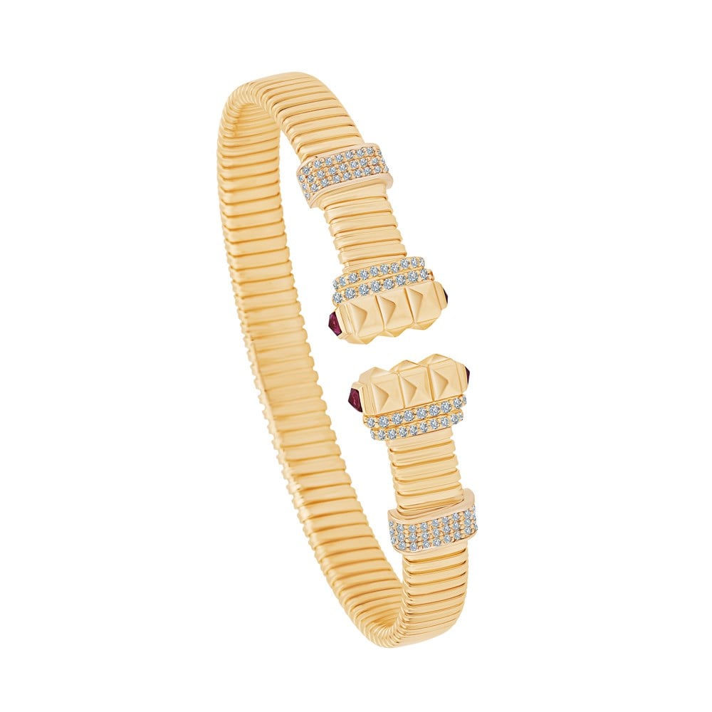 Piramit Taşlı Tasarım Kelepçe