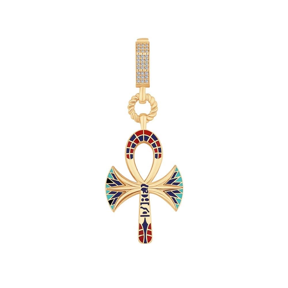 Renkli Ankh Charm Kolye Ucu