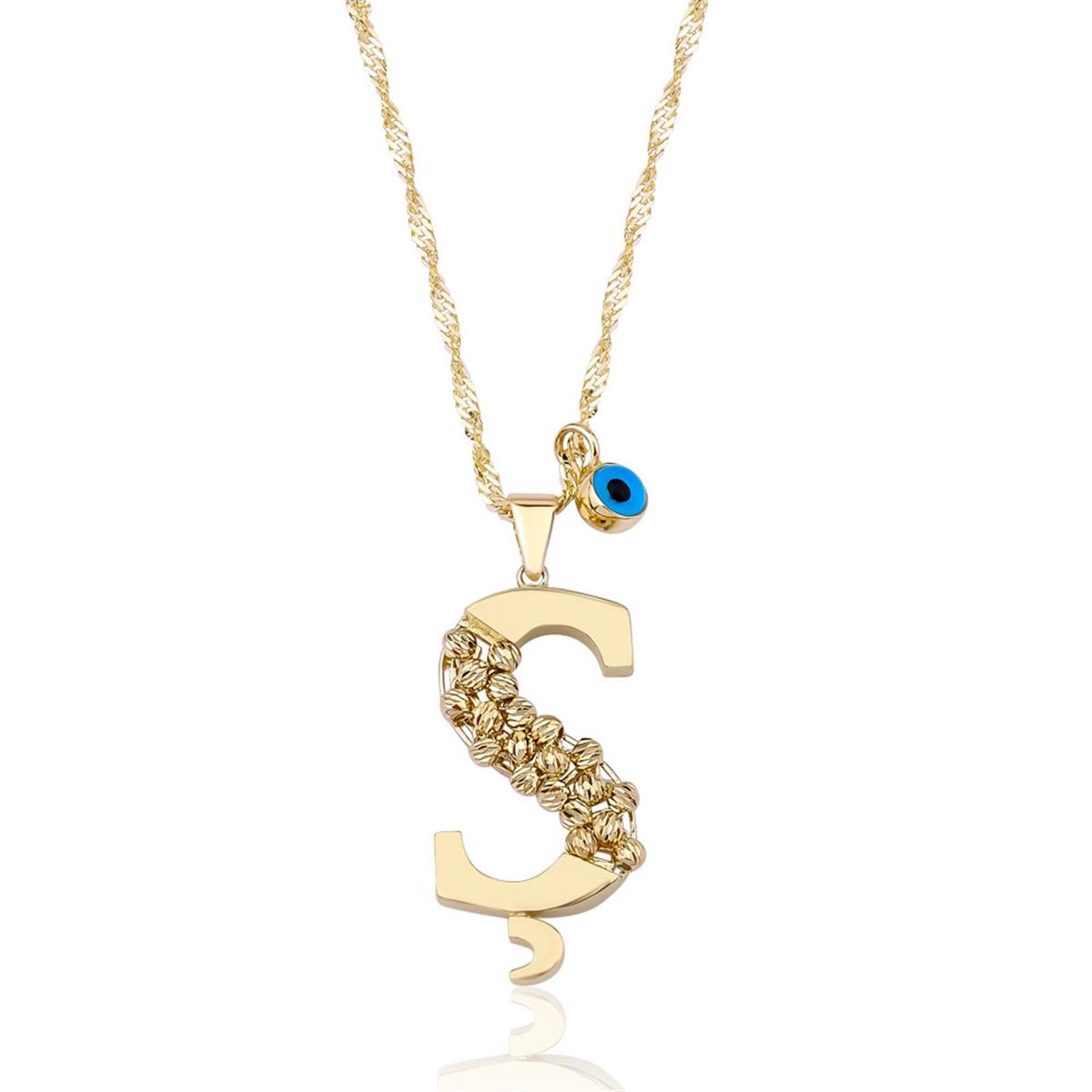 Altın Ş Harf Kolye - EMA Jewellery