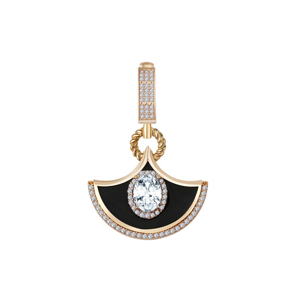 Siyah Taşlı Charm
