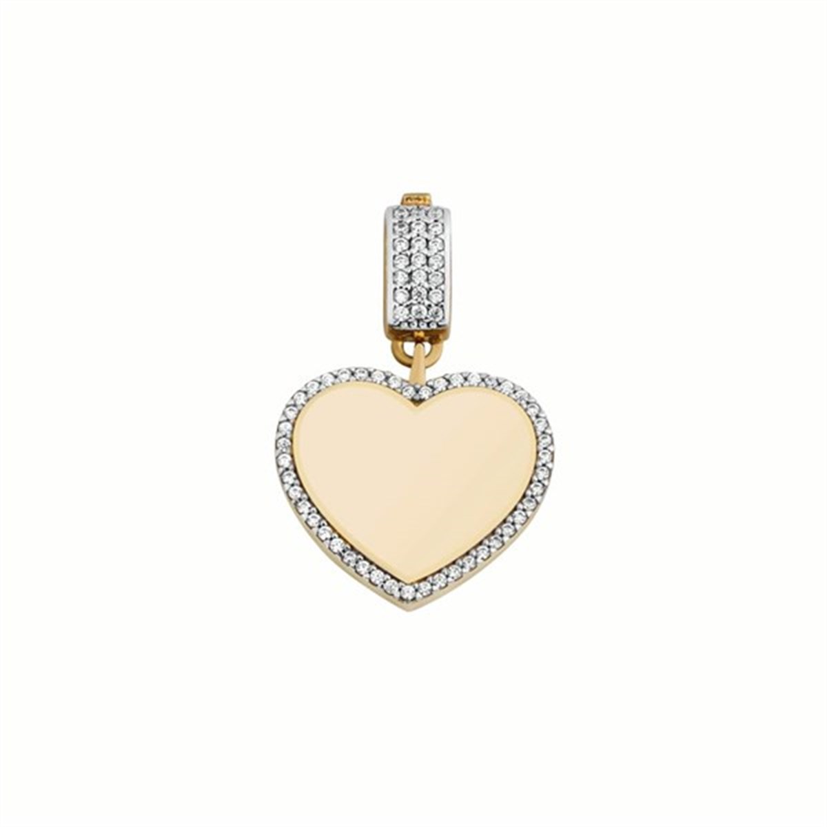 Kalp Altın Kolye Ucu Charm - EMA Jewellery